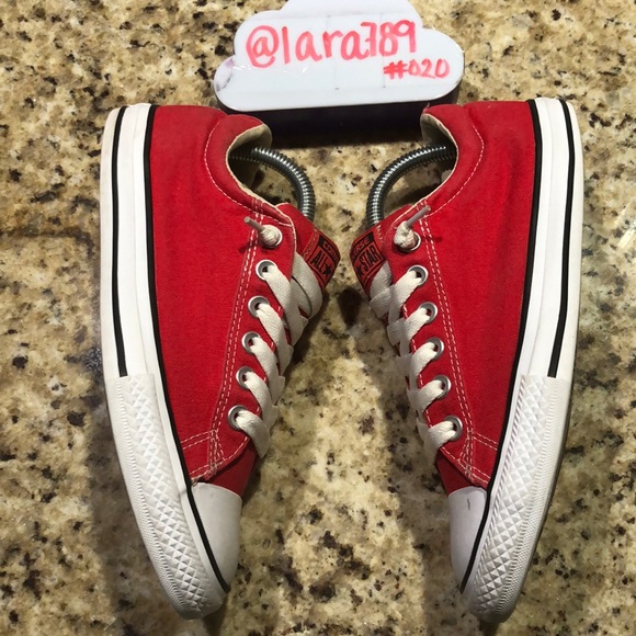 kids red converse